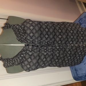 B.Wear Black&White Blouse